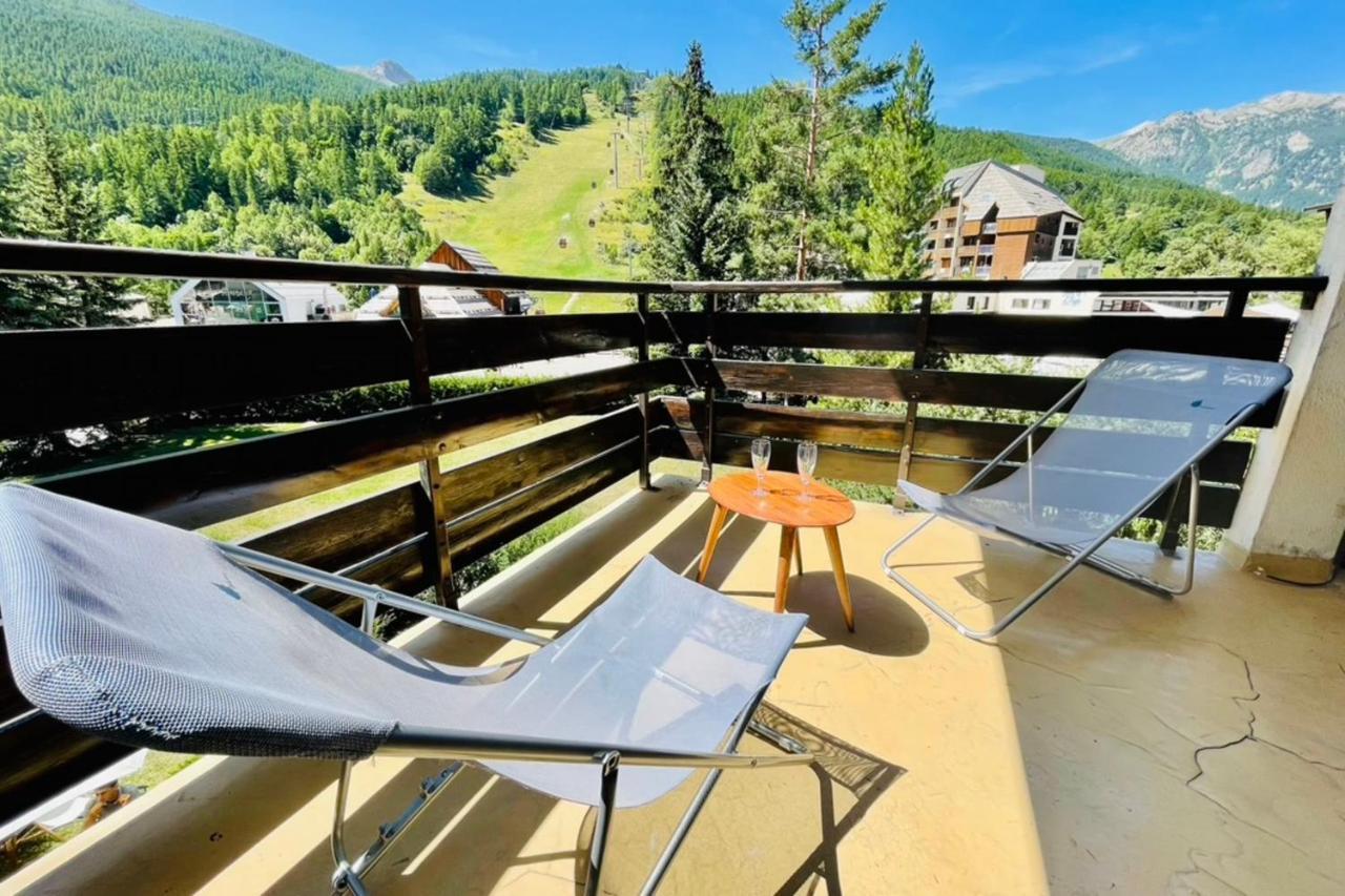 Serre-Chevalierstudio Terrace Next To Ski Slopes Saint-Chaffrey Εξωτερικό φωτογραφία